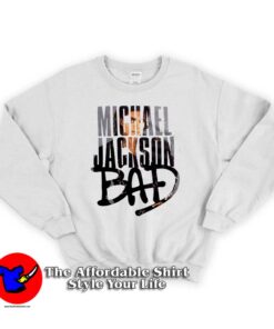Michael Jackson Bad Tracklist Sweatshirt