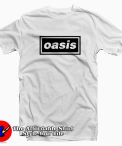 Oasis Decca Logo White T Shirt