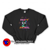 Party Animal Colorful Graphic Hoodie