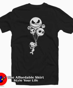 Snoopy Flying Up With Jack Skellington T-Shirt