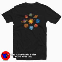 Space Galaxy Sun Eight Planets T-Shirt