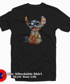 Stitch The World Of Disney Tattoos T-Shirt