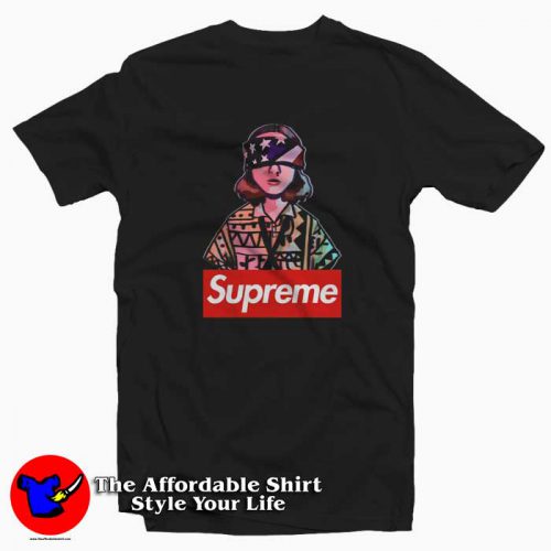 Stranger Things Supreme Eleven Blindfold 500x500 Stranger Things Supreme Eleven Blindfold T Shirt Supreme Collection
