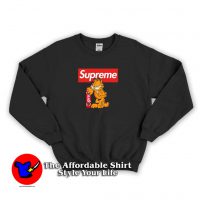 Supreme Garfield Skateboard And Smoke Sweatshirt