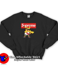 Supreme Pokemon Singing Pikachu Sweatshirt