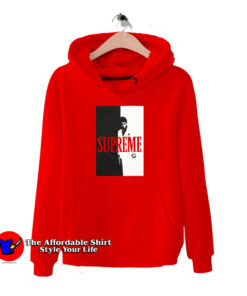 Supreme Scarface Split Red Hoodie