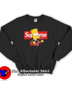 Supreme Smoking Bart The Simpsons Sweatshirt