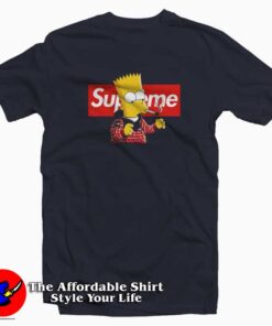 Supreme Smoking Bart The Simpsons T-Shirt