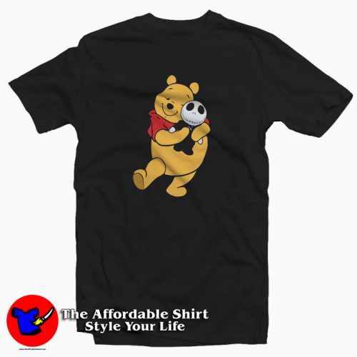 Winnie The Pooh Hugs Jack Skellington 500x500 Winnie The Pooh Hugs Jack Skellington T Shirt Disney Collection