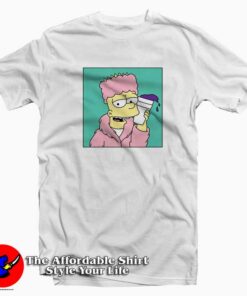 Bart Simpson Lean Funny T-Shirt