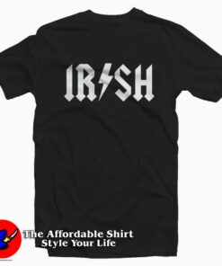 Funny Irish Rockstar Band Logo T-Shirt