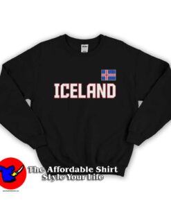 Icelandic Flag Nordic Island Football Sweatshirt