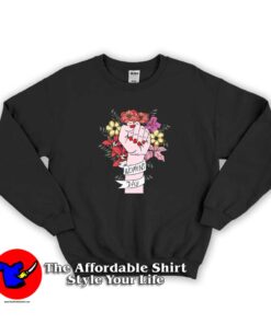 International Women's Day Floral Fist Solidarity Sweatshirt