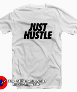 Just Hustle Logo Unisex Graphic T-Shirt Cheap