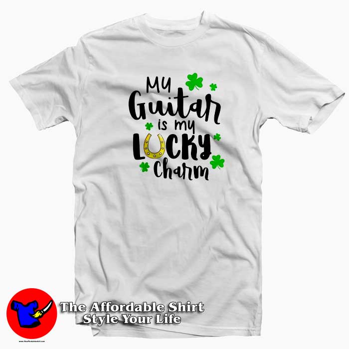 My guitar is my lucky charm aa 510x510 image My guitar is my lucky charm aa 510x510 My Guitar Is My Lucky Charm T Shirt For St Patricks Day