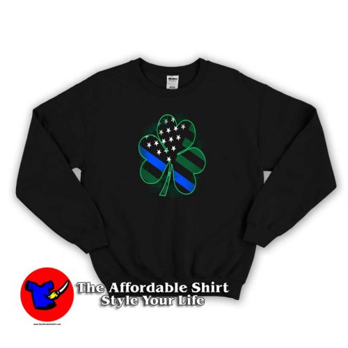 Official Thin Blue Line St Patrick’s Day Sweater 500x500 Official Thin Blue Line St Patrick’s Day Sweatshirt For St Patrick’s Day