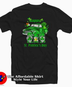 Three Gnomes Holding Clover Shamrocks T-Shirt