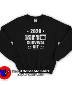 2020 Survival Kit Coronavirus Graphic Sweatshirt