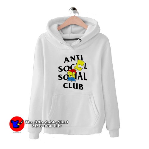 Anti Social Social Club x Bart Mooning Parody HoodieTAS 500x500 Anti Social Social Club x Bart Simpson Hoodie Cheap Trendy