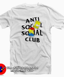 Anti Social Social Club x Bart Simpson T-Shirt