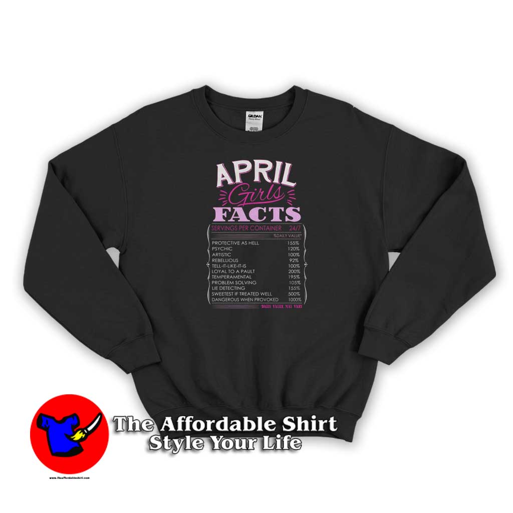 April Girl Facts Born in April Birthday Sweater 510x510 image April Girl Facts Born in April Birthday Sweater 510x510 April Girl Facts Born in April Birthday Sweatshirt Funny
