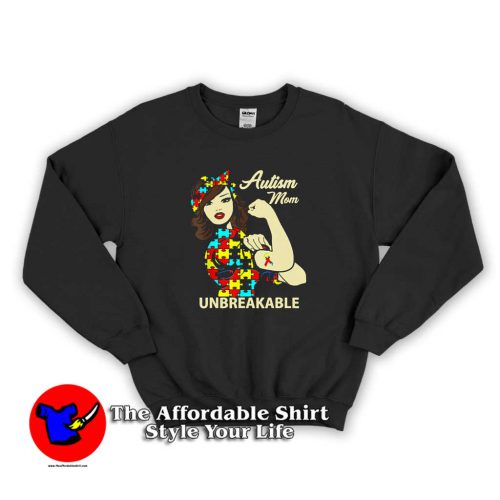 Autism Love Heart Mom Unbreakable Awareness Sweater 500x500 Autism Love Heart Mom Unbreakable Sweatshirt Cheap