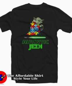 Autistic Jedi Awareness Autism Father Son T-Shirt