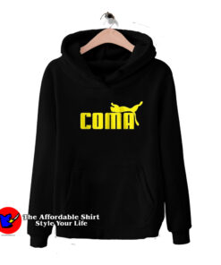 Coma Funny Logo Parody Graphic Hoodie