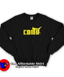 Coma Funny Logo Parody Graphic Sweatshirt