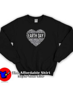 Earth Day Awareness Graphic Sweatshirt