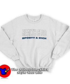 New Healt Club Sporty & Rich Graphic Sweatshirt