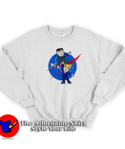 Little Rocketman Trump and Kim Jong Un Sweatshirt