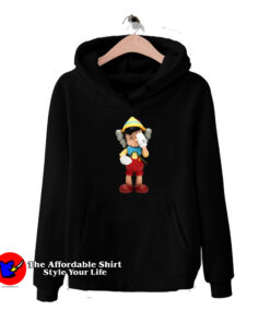 Funny Pinocchio KAWS Touchs His Face Hoodie