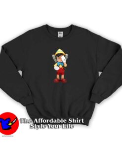 Pinocchio KAWS Touchs His Face Sweatshirt
