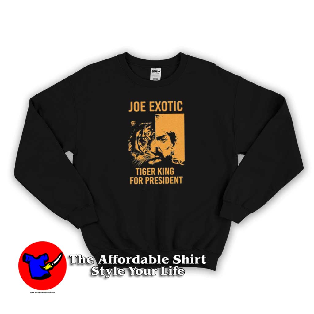 President Joe Exotic Tiger King Sweater 510x510 image President Joe Exotic Tiger King Sweater 510x510 President Joe Exotic Tiger King Graphic Sweatshirt Trends