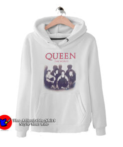 Queen The Works Album Cover Vintage Hoodie