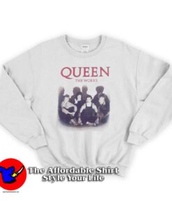 Queen The Works Album Cover Vintage Sweatshirt
