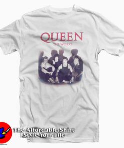 Queen The Works Album Cover Vintage T-Shirt