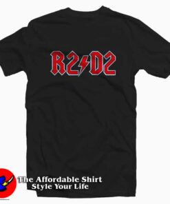 R2-Dtour AC/DC Funny Graphic T-Shirt