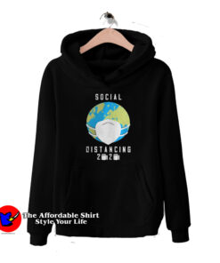 World Social Distancing 2020 Graphic Hoodie