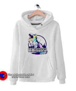 Dad of Girls Dinosaur Graphic Hoodie