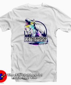 Dad of Girls Dinosaur Graphic T-Shirt