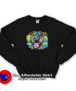 Happy Pittie Neon Pitbull Unisex Sweatshirt