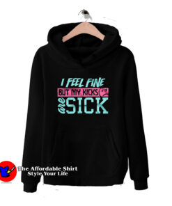 Hyper Turquoise Pink Blast Black Sick Kick Hoodie