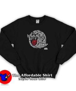 Nintendo Super Mario Iconic Boo Portrait Graphic Sweatshirt