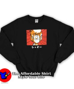 Shaggy Graphic Japanese Writing Licensed Sweatshirt