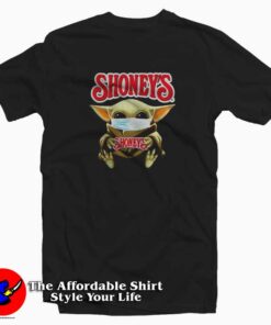 Star Wars Baby Yoda Hug Shoneys Covid19 T-Shirt