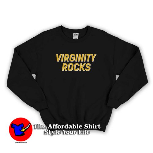 Virginity Rocks Black Graphic Sweatshirt 500x500 Virginity Rocks Black Graphic Sweatshirt Cheap