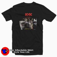 ACDC Cat Rock Band Highway To Hell Metal T-shirt