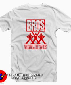 Bros When Will I Be Famous Album Cover T Shirt
